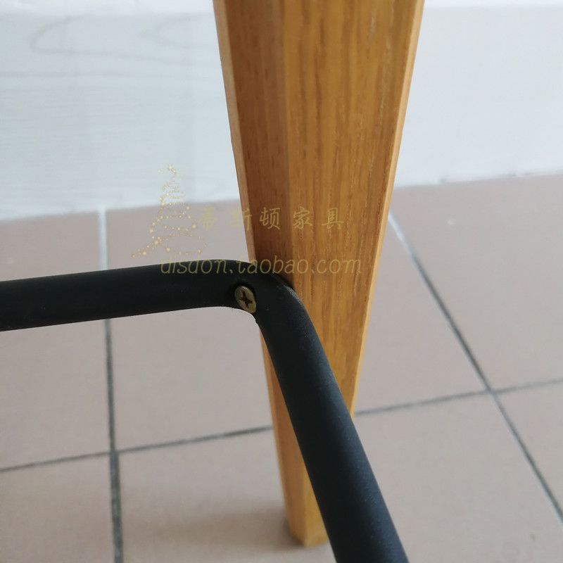 新款固定高木腿吧台椅 休闲北欧风耐用PP酒吧凳家用四腿高脚椅凳