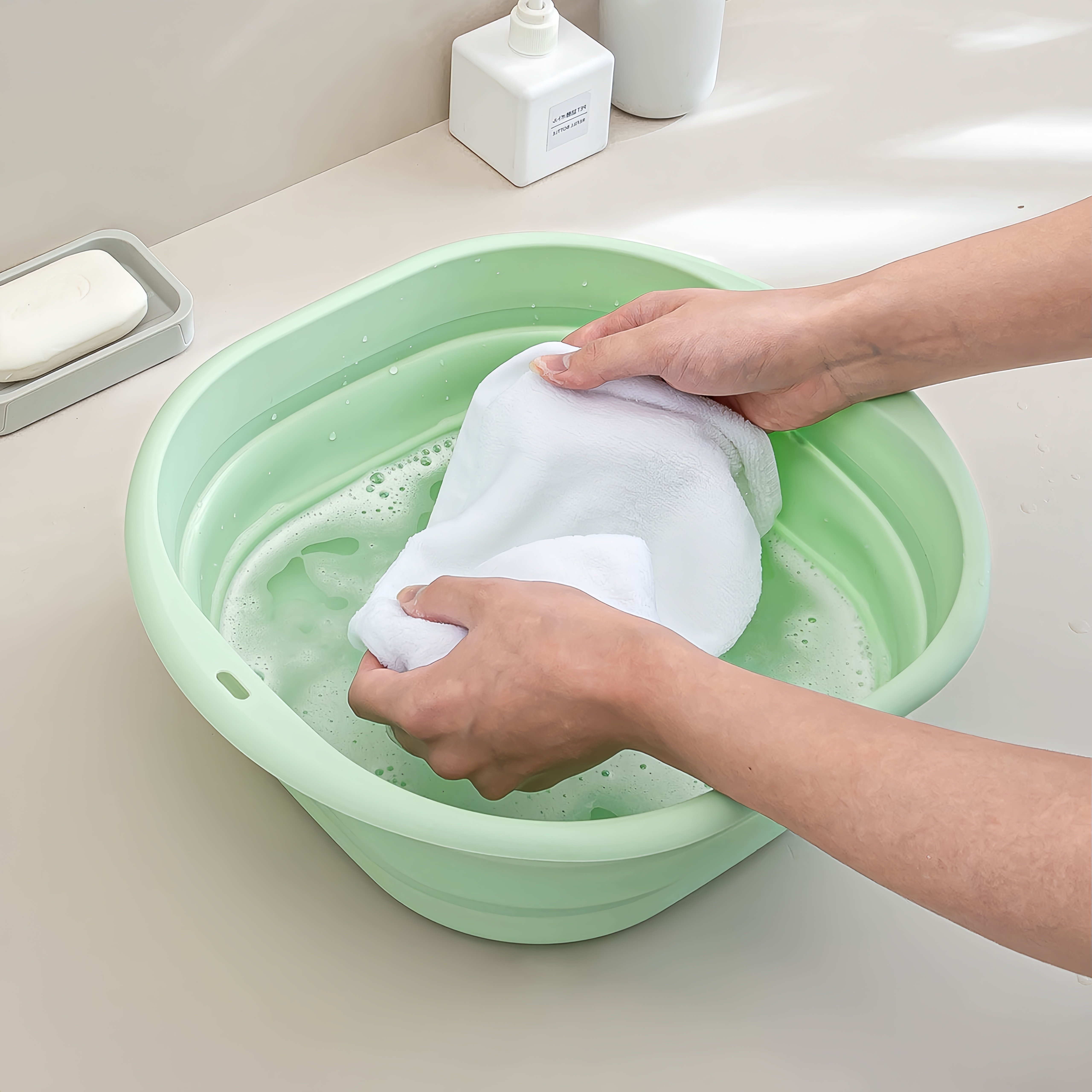 折叠省空间便携卫生式家用洗衣脸盆旅行大小号洗脸塑料盆