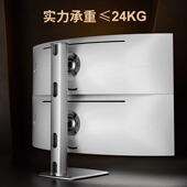 HEXERGO慧想显示器万向支架上下双屏机械臂立柱电脑桌面旋转支架