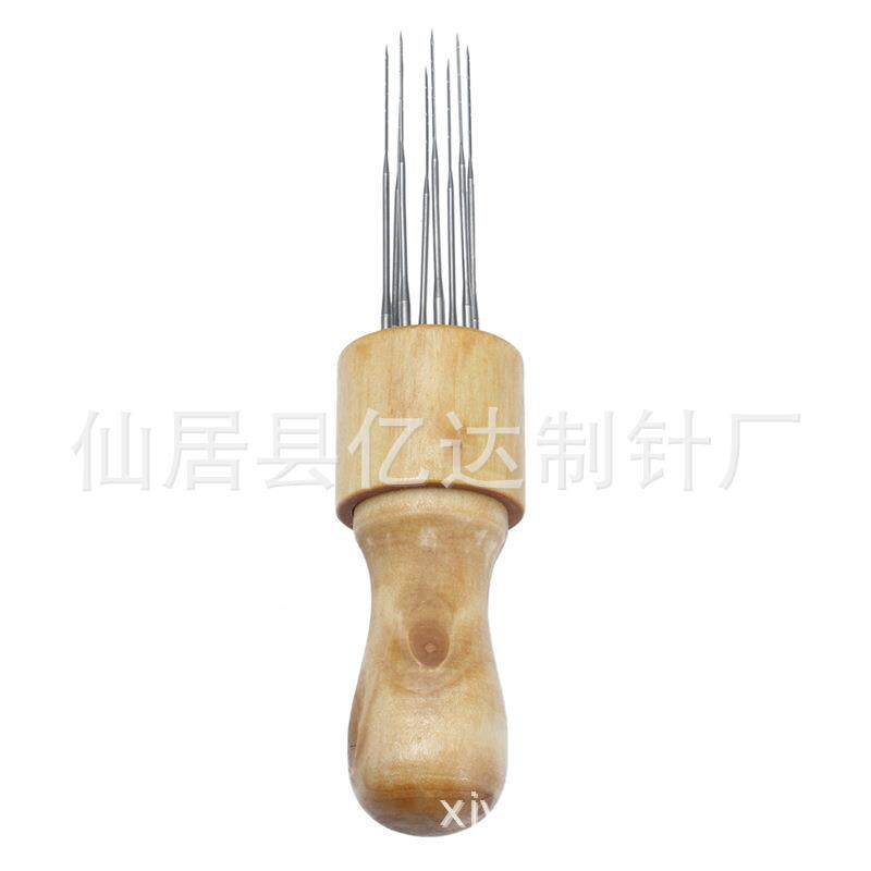 刺布用 木手柄八针组提毡化速度 羊毛毡戳戳乐 8针组