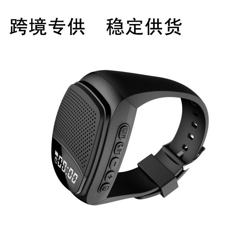 新款B90手腕无线蓝牙音响手表多功能户外骑行运动带显示免提通话
