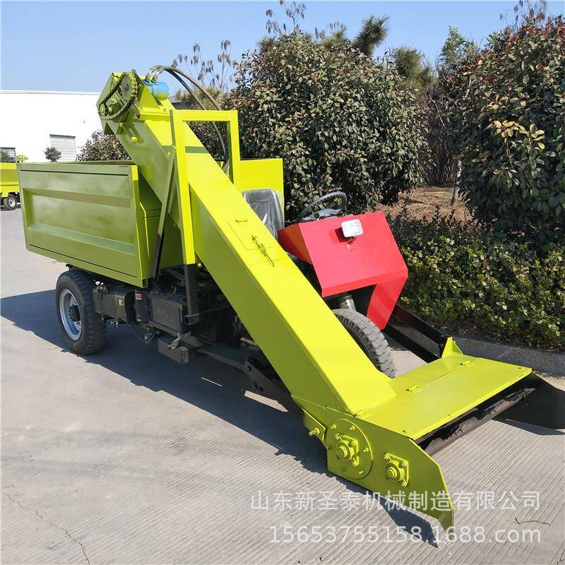 奶牛场清粪车视频电动小型牛场清粪车