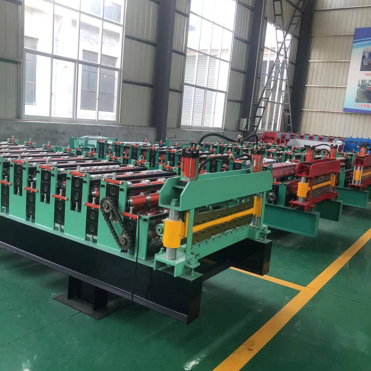 生产高速液压彩钢全自动860/900双层屋顶板墙面板机械
