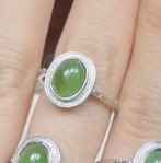 粉青猫眼蛋面戒指 璇姐专享