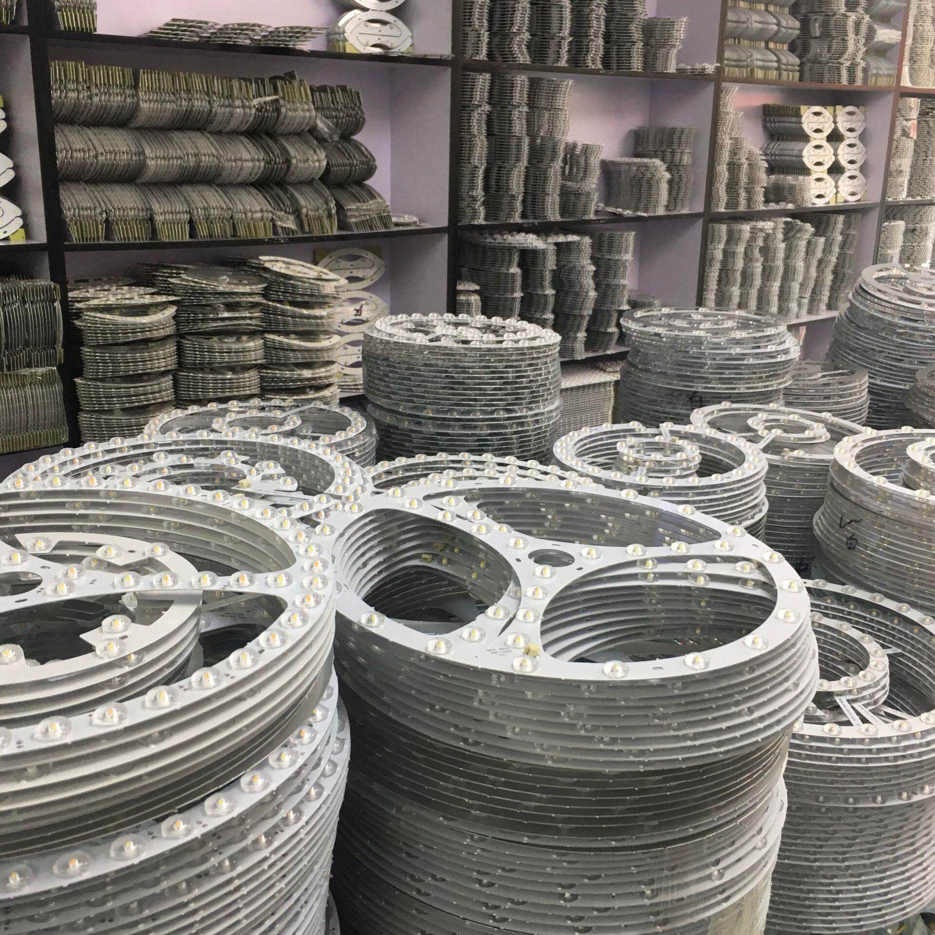 led吸顶灯圆形改造灯珠板单色三色变光灯芯维修灯具配件贴片光源