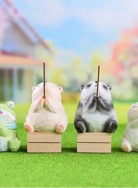 小红书热款求求了祈运摆件好运创意萌态居家客厅电视柜工艺品