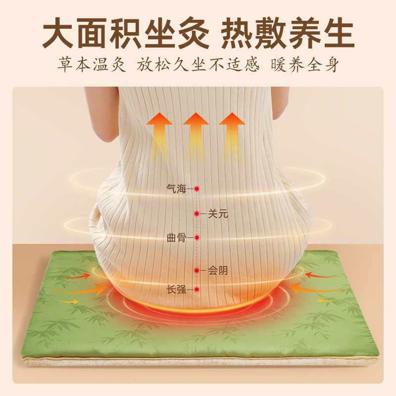 蕲艾艾绒坐垫电加热艾灸垫艾草元气垫发热办公室臀部灸垫温灸草本