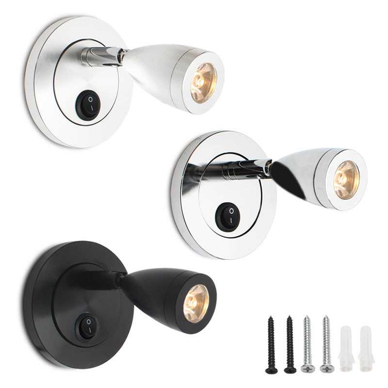 12V 24V 2WLED房车阅读灯房车灯船用床头灯新品