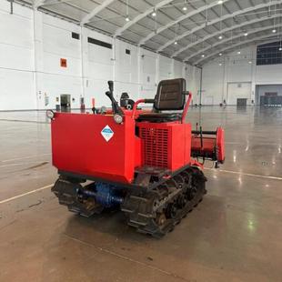 新款 稻田旋耕机多功能拖拉机35马力大棚松土微耕机 升级履带式