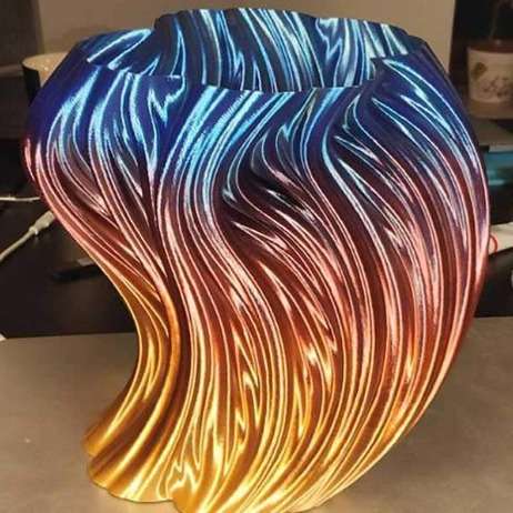 FDM 3d打印机耗材 丝绸PLA彩虹渐变材料1kg 1.75mm彩虹色打印线丝