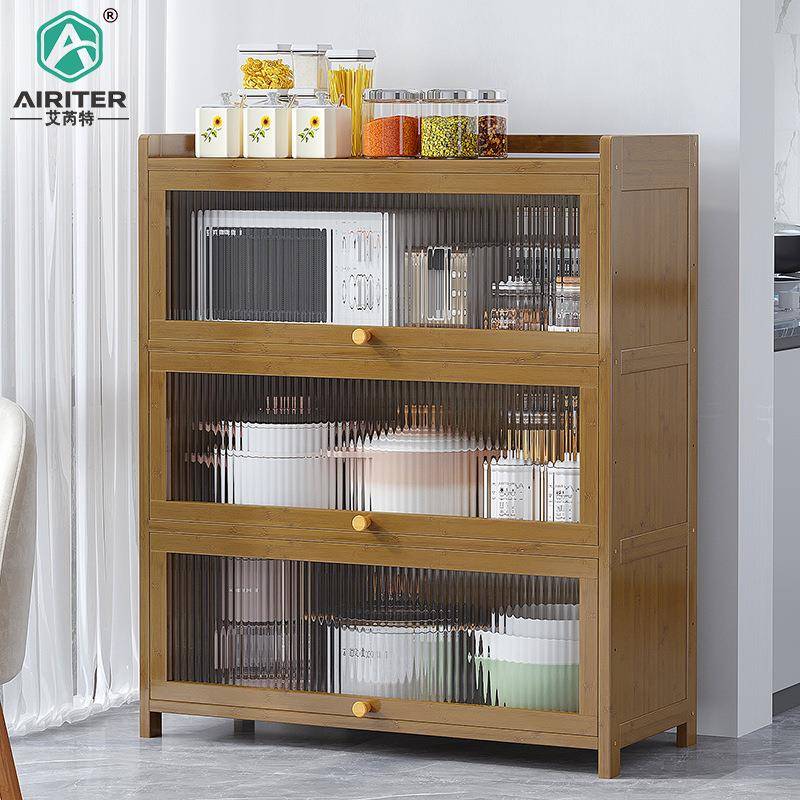 一件起批碗柜家用厨房置物架多功能橱柜带门碟锅具收纳柜子餐边柜