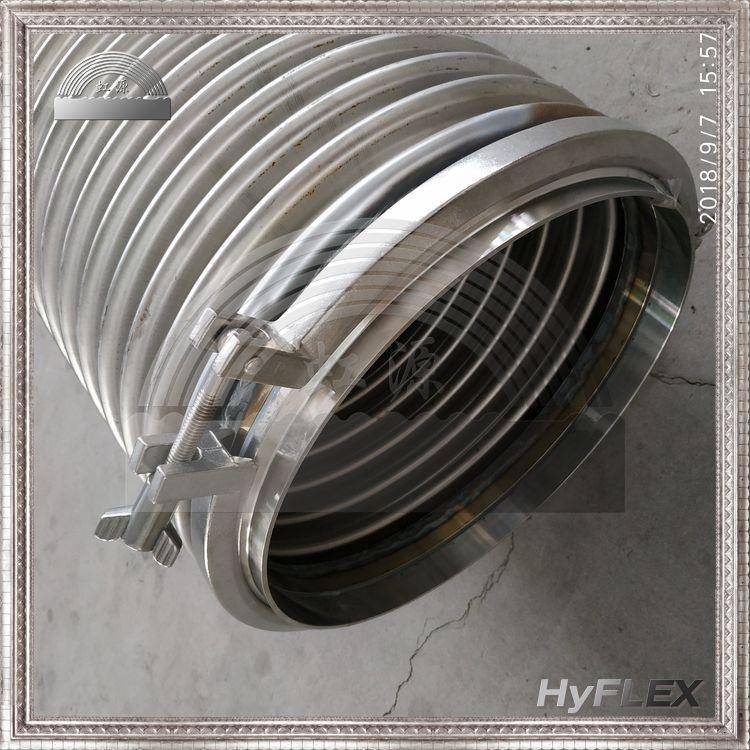 抽木屑排风抽风吸尘吸木屑地板厂不锈钢304波纹管DN100MM