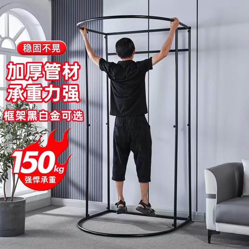 服装店移动地摊试衣间门帘活动简易更衣室轨道便携换衣落地展示架