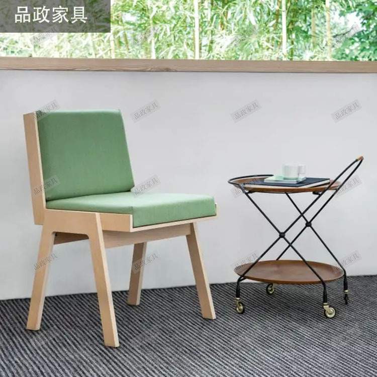 现代简约单椅白蜡木化妆椅家居客厅餐桌椅设计实木餐厅懒人沙发