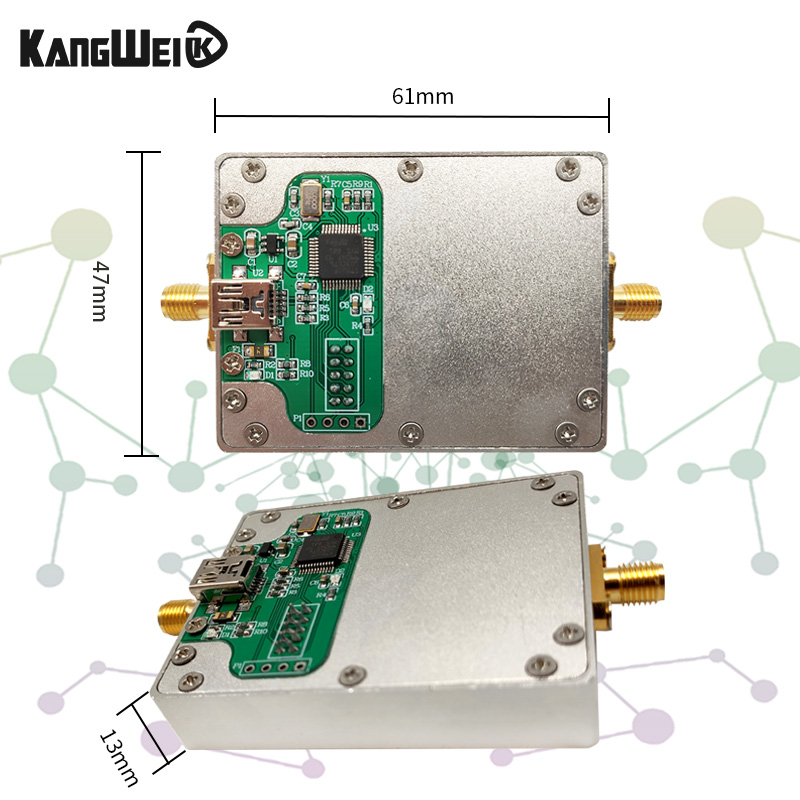 ADF4351 锁相环 信号源 频率合成器 有单片机控制 带腔体 射频PLL