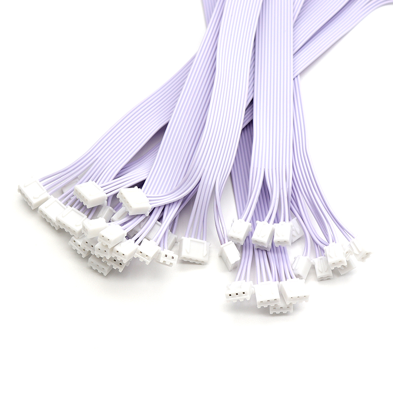 XH2.54mm红白j排线 双头端子线2P3P4P5P6P7P8P9P-12P 电子线连接