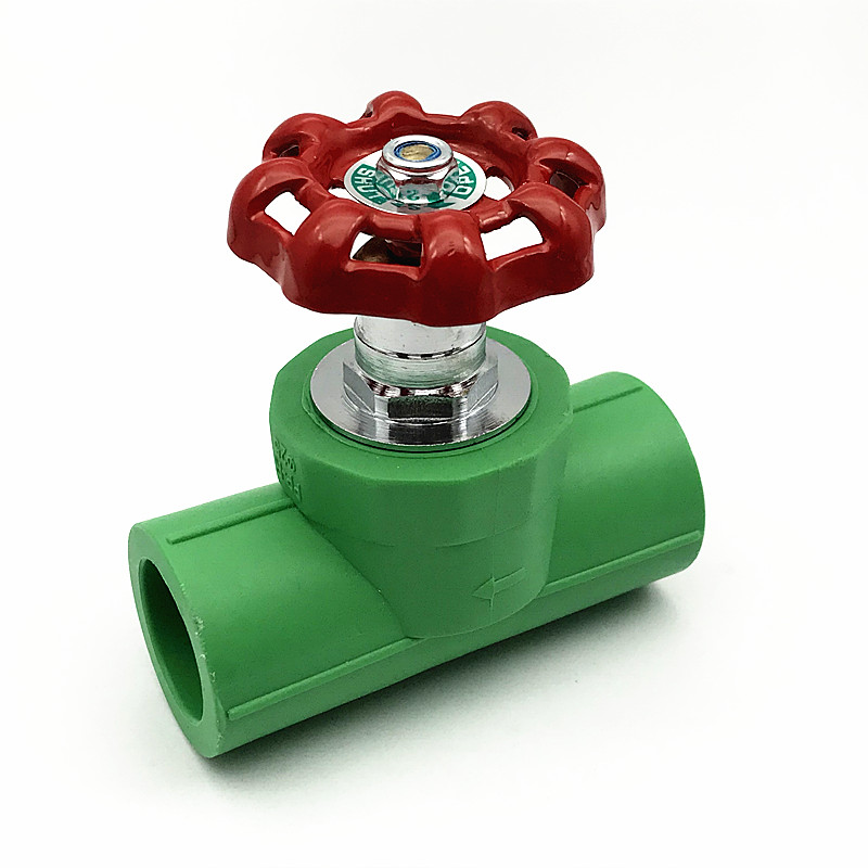 PPR截止阀水管开关20 25 32绿色升降式阀门50 63 75 4分6分管配件