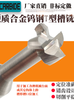 硬质合金钨钢T型槽铣刀非标定做带R角度T型刀外径4~12mmX0.5~4H厚