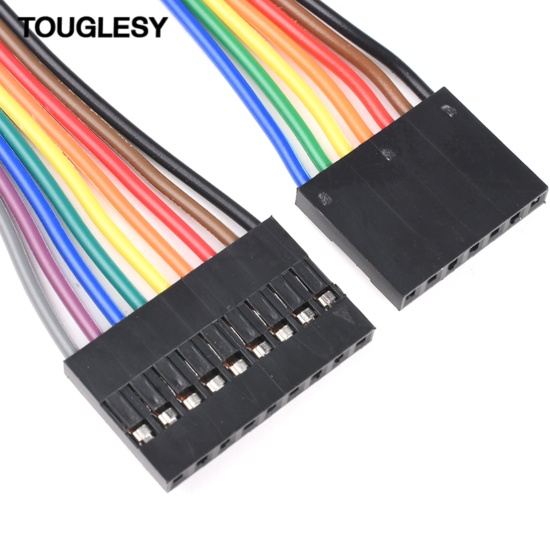 杜邦2.54mm彩排线1P2P3P4P5P6P7Py8P9P10P双头10/15/20/30/40/50c