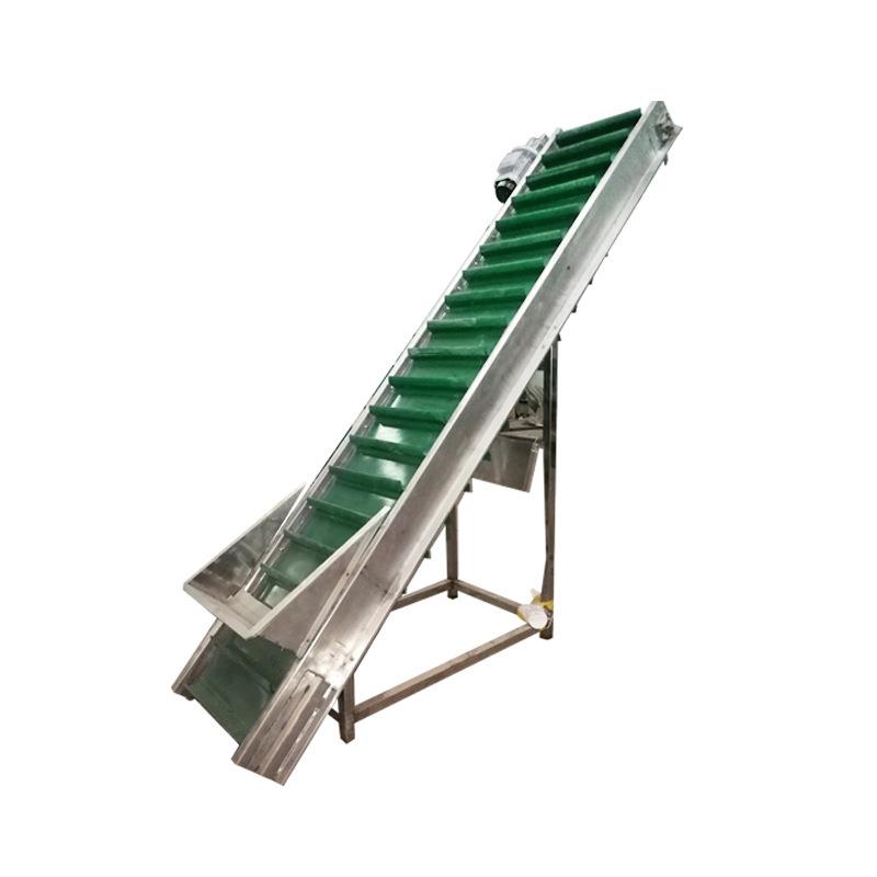 颗粒物料爬坡输送机厂家皮带传输机谷物饲料酒糟化肥皮带提升机