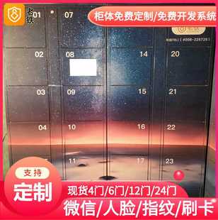 上海 寄存柜子 体育馆智能指纹识别储物柜厂 技能音节共享存包柜