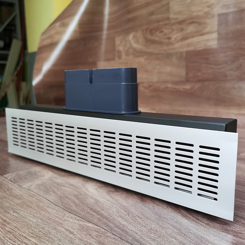 新风系统地面送风口 地面送风盒 铝合金地送风口出风口 扁管配件