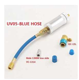 R12 R134A R22制冷系统制冷油雪种油荧光检漏剂纯液体加注筒UV05