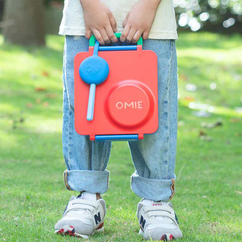 OmieBox 二代儿童饭盒宝宝便携分格盘小学生便携保温餐碗辅食套装