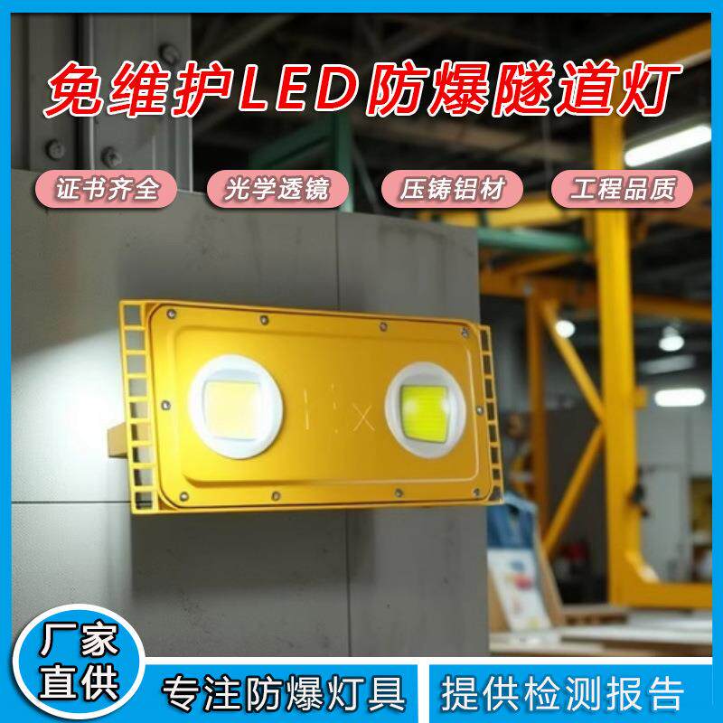 LED防爆隧道灯工地施工专用照明泛光灯防水防爆免维护模组投光灯