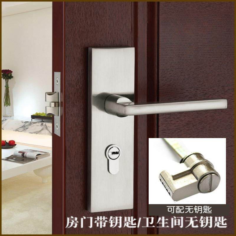 单舌门锁静音老式门锁室内家用卧室房间实木门卫生间通用型房门锁