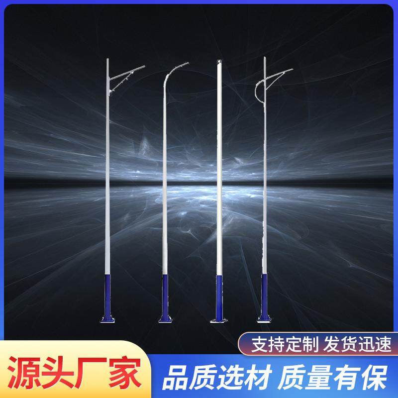 太阳能A字臂路灯3米3.5米4新农村双头小区庭院灯LED户外道路灯杆6