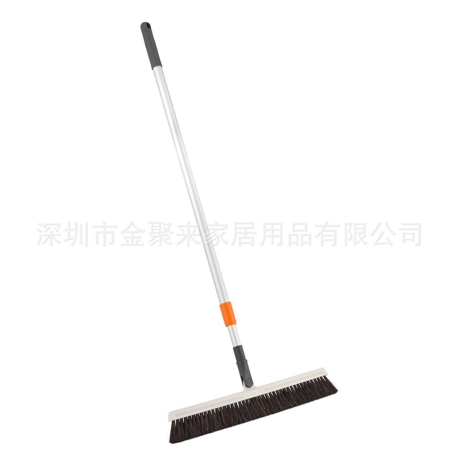 家用马尾软毛扫把可伸缩手把可倾斜刷头居家清洁好帮手不伤木地板