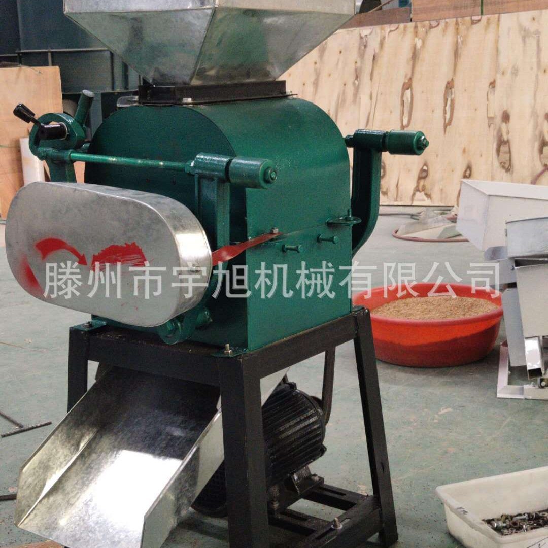 小型粮食破碎机 大豆小麦压扁机电动杂粮挤扁机