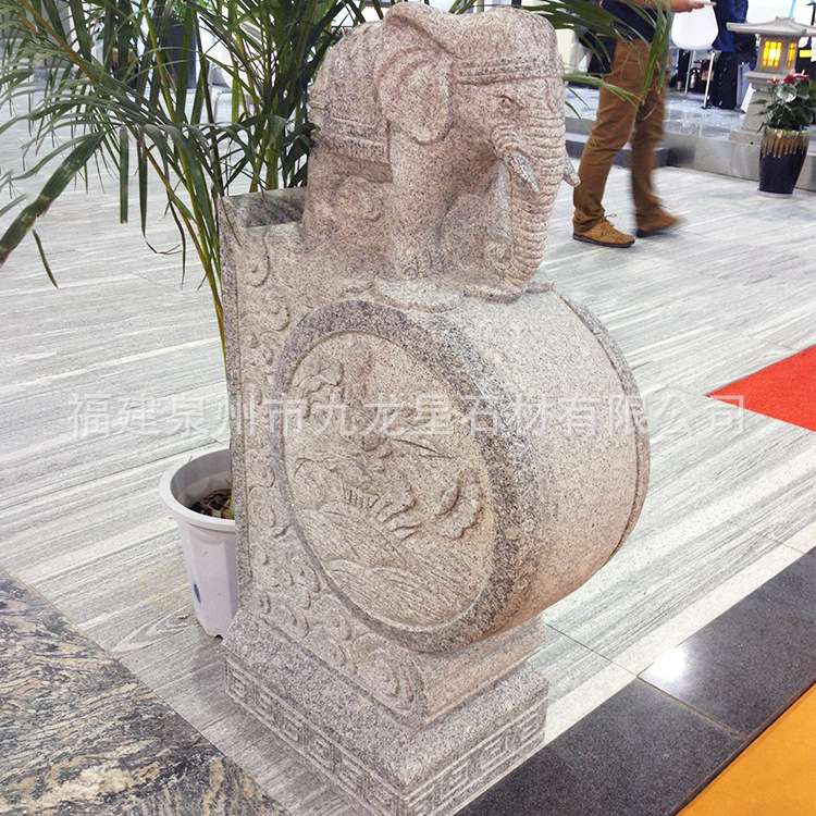 石雕门墩一对 汉白玉门墩 石鼓新中式庭院门口装饰摆件仿古抱鼓石