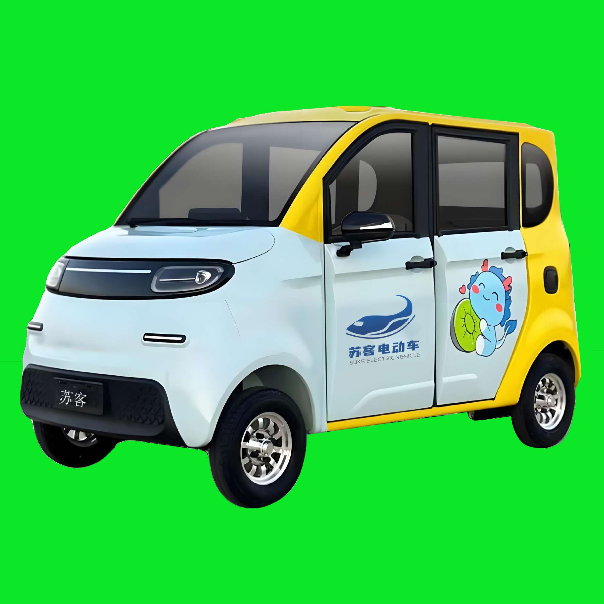 云朵苏客电动微型小型拉人轿车 低速五开门家用全封闭电车