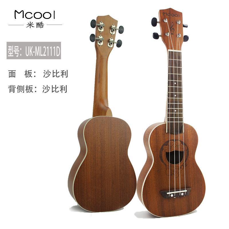 初学者入门21寸雕花木质乌克丽丽ukulele尤克里里小吉他