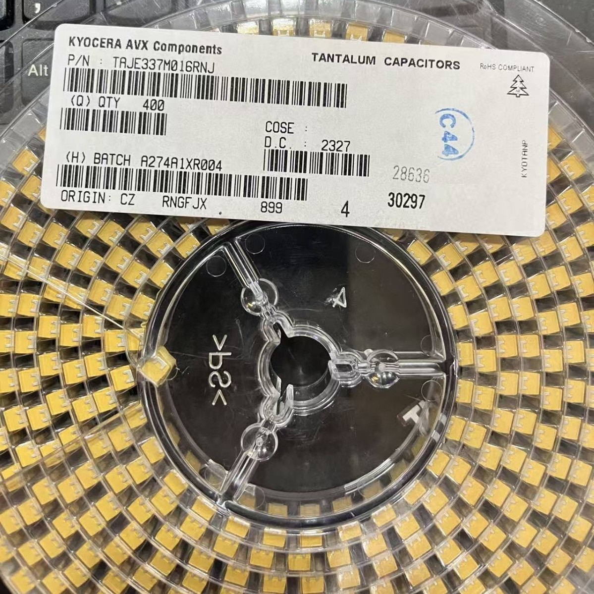 T540B226K010CH86107610 1411 钽电容 22uF ±10% 10V