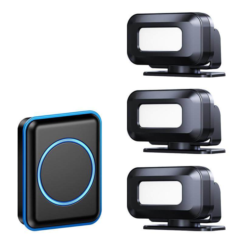 欢迎光临感应器店铺红外线进门语音迎宾器分体感应门铃防盗报警器