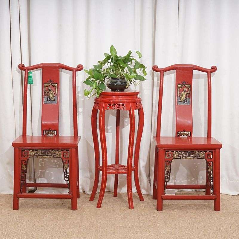 中式复古仿古实木单靠椅官帽椅客厅太师椅家用单靠背扶手椅可现货