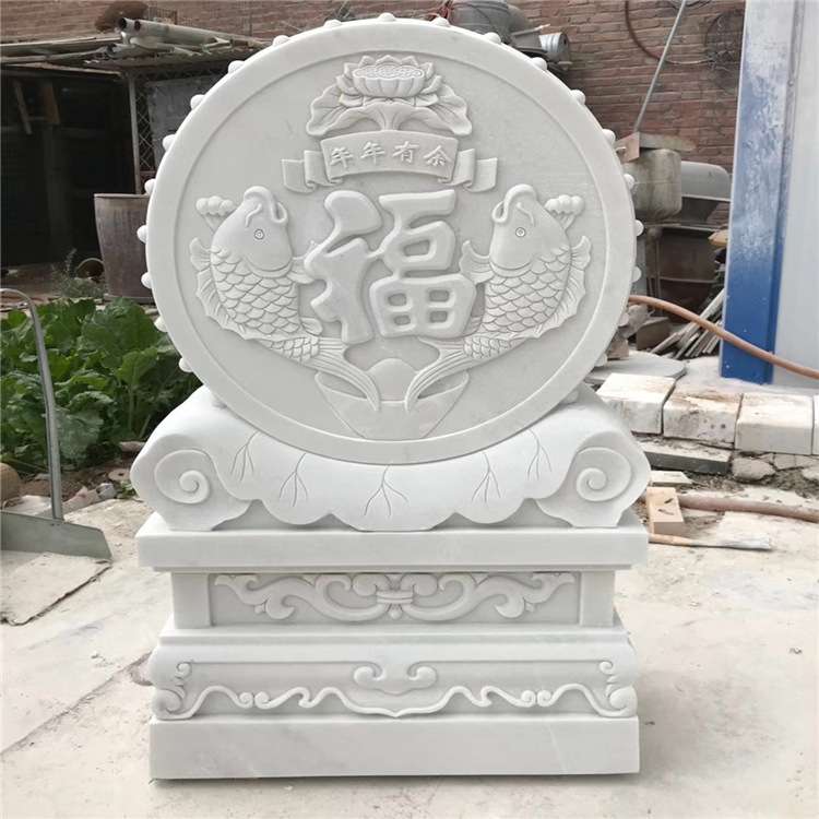石雕门墩一对门口石鼓青石仿古门鼓门墩抱鼓石汉白玉