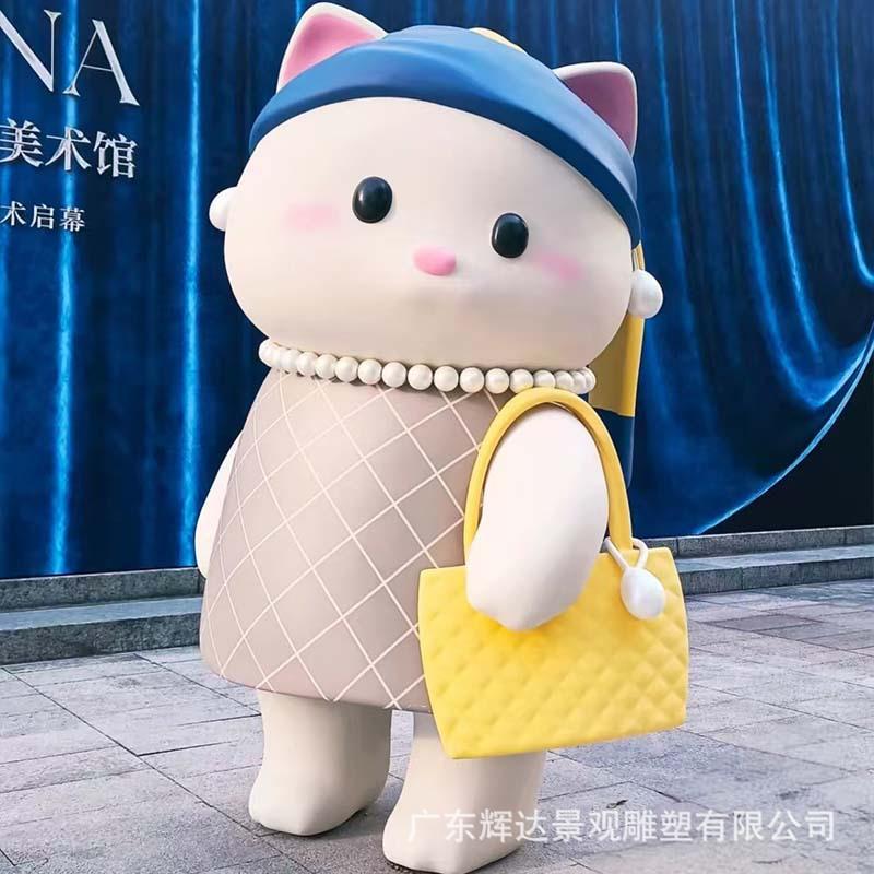 大型玻璃钢卡通雕塑户外商业街公仔摆件商场人物IP形象吉祥物美陈
