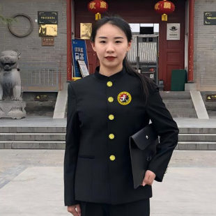 银扣版武术协会裁判服武术套路裁判员服武术扣立领长袖上衣男女款