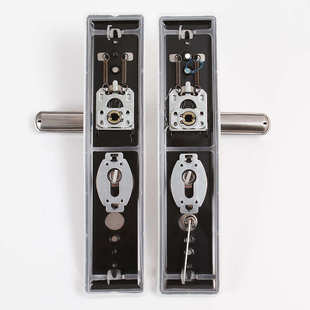 不锈钢防盗门锁套装木门把手面板家用通用型锁具锁芯大铁门锁手柄