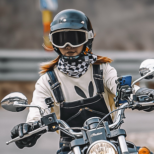 vozapow沃飒摩托车风镜复古眼镜摩托车防雾近视变色骑行护目镜