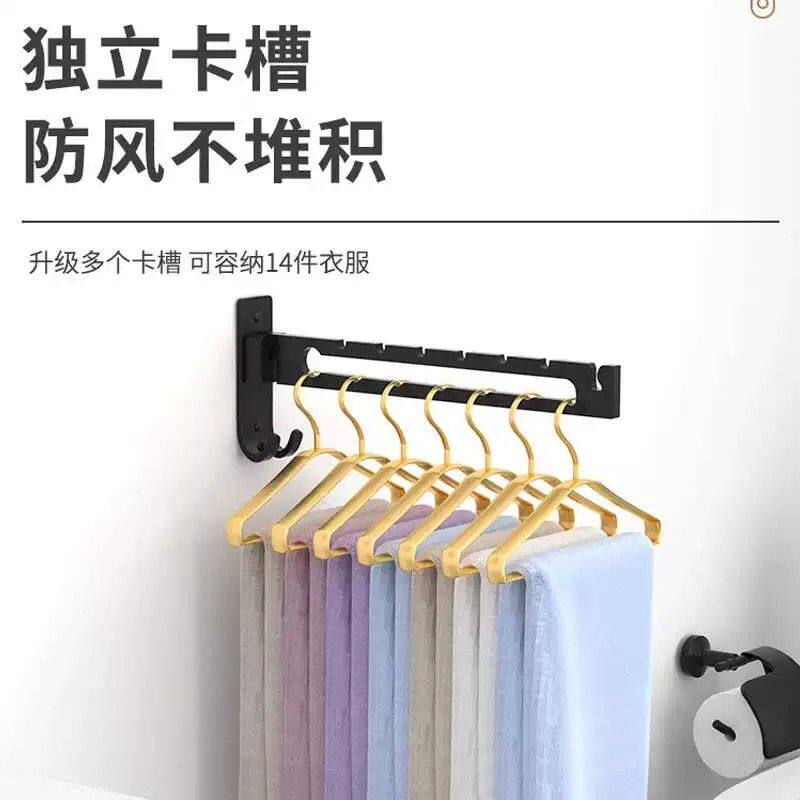 门口多功能挂衣架卧室衣帽架卧室金属转角挂衣酒店晾衣杆壁挂上墙