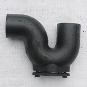 柔性铸铁管W型P门弯反水存水弯DN50 100下水排水管件接头配件