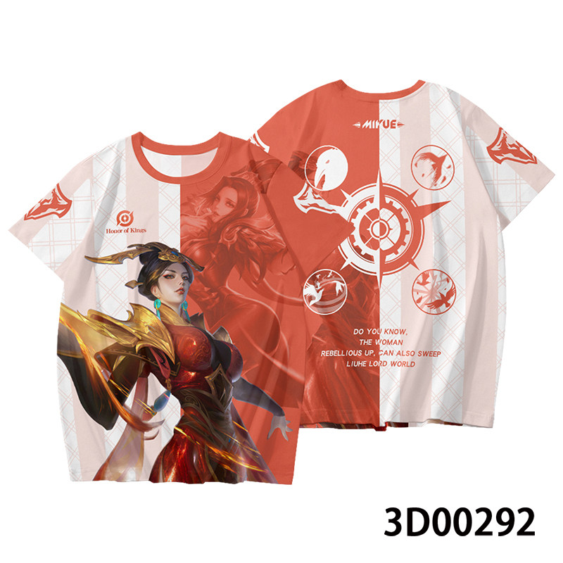 王者荣耀游戏芈月短袖T恤大秦宣太后二次元白晶晶宽松速干上衣夏