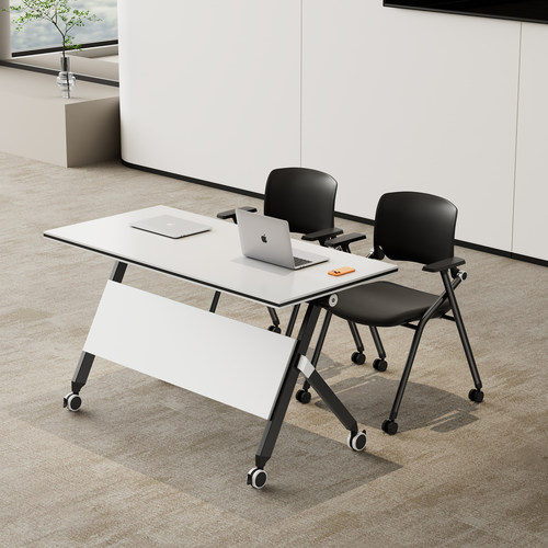 折叠会议桌椅可移动培训桌组合