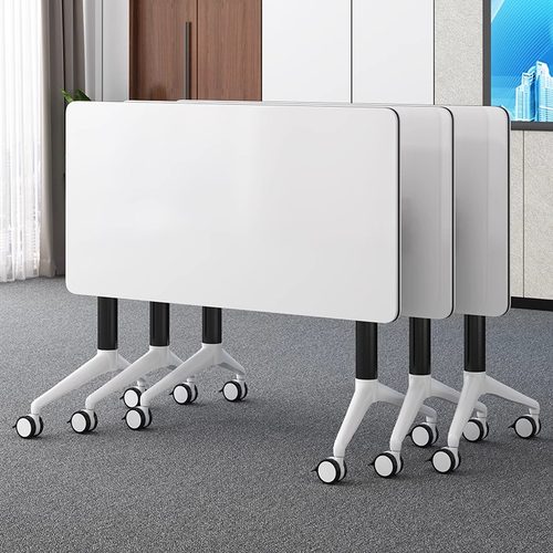 可移动拼接长条桌带轮子