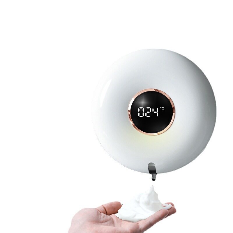 自动感应甜甜圈洗手机USB小型家用壁挂式智能皂液机器泡沫洗手器